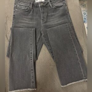 Free People Charcoal Ankle Jeans